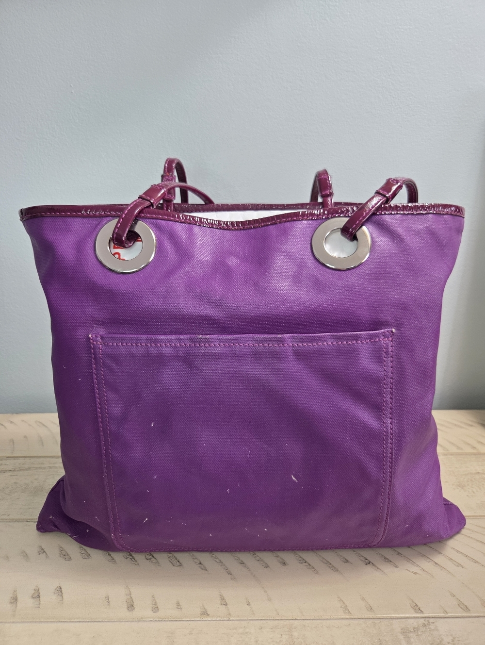 Coach Poppy Evie Tote from the vintage Poppy Collection, Multicolor, EUC - Picture 7 of 16